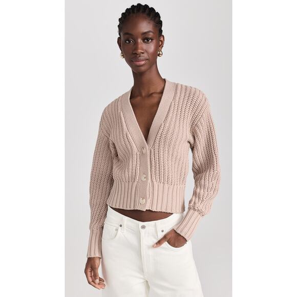 pistola Sweaters - Pistola Mallory Chunky Knit Cardigan Sweater Oatmeal Size S NWOT